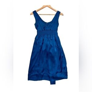 JACOB 100% silk  Deep teal blue dress